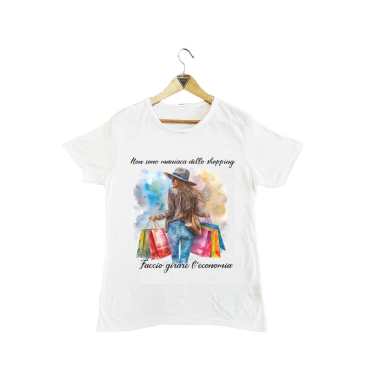 T-shirt maniche corte "shopping"